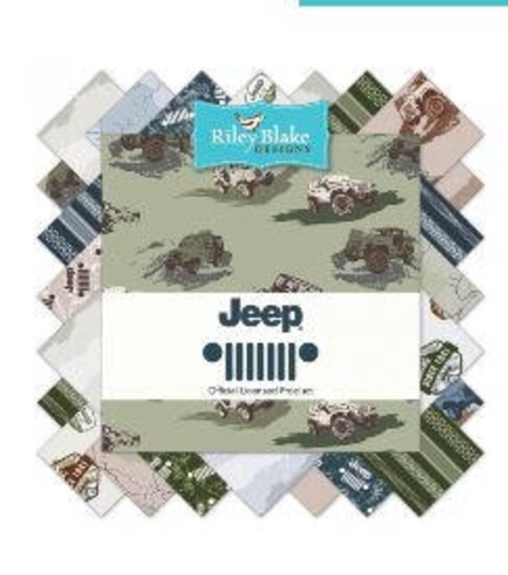 Riley Blake Jeep Fabric Collection 5 square stackers