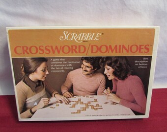 SCRABBLE CROSSWORD DOMINOES 1976 Selchow and Righter