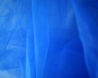 Royal Blue Tulle Fabric 56" Wide Per Yard