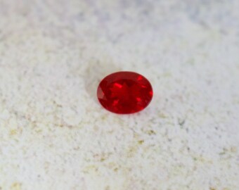 Stunning 1.41 ct. Flawless Genuine 9x7 MM Red Labradorite ( Andesine ) Gemstone.