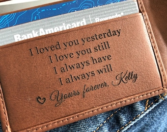 Personalized leather wallet • Personalized wallet • personalized mens wallet, mens leather wallet • leather RFID wallet • Toffee 7751 >