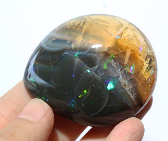 Black Ethiopian Welo Opal 52.6 grams Natural Gemstone