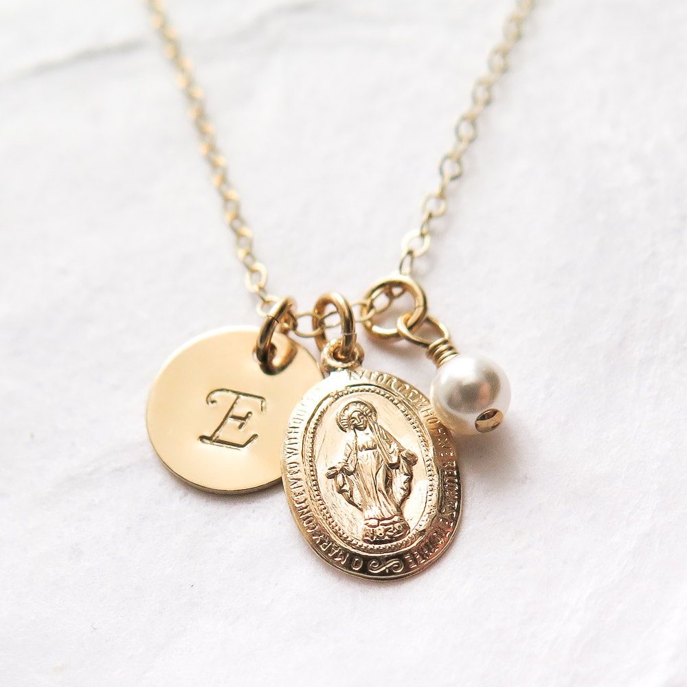 Miraculous Medal, First Communion Gift, Virgin Mary ...