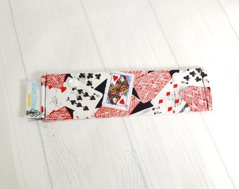 Playing Cards Short Needle Cozy DPN Holder, project holder 7"x2"- (Hold up to 6" Needles) NCS0047