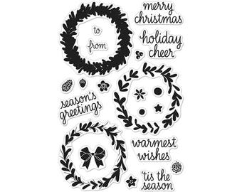 Hero Arts Color Layering Wtreath Stamp Set