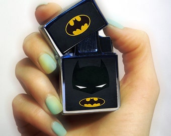 Batman lighter, Personalized Lighter, Batman fan lighter, superhero lighter, vintage lighter, pipe