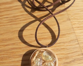 Golden Fragments and wood