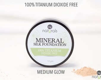 Vegan foundation powder, natural minerals, 12gm size, MEDIUM GLOW - 10 shades to choose from