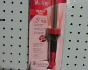 Weller SP40NUS Medium Duty LED Soldering Iron, Red/Black