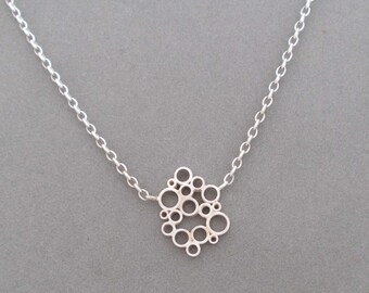 sterling silver bubble pendant