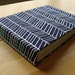 Photo Album in Modern Navy Herringbone