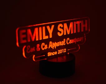 Desk Name Plate - Gift For Her - Teacher Gift Work Decor - Personalized Name Tag - Teacher Desk Name Plate Unique Desk Plate Coworker Gift