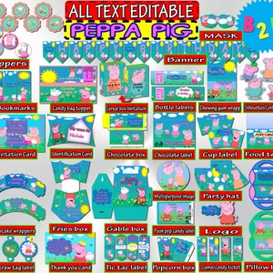 Peppa pig printable | Etsy