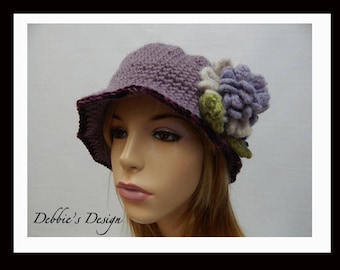 Women's Crochet Cloche-601 Women's Church Hat, Cloche Hats, Crochet Hats, Women's Hats, Downton Abby