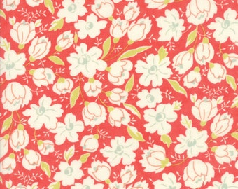 Coney Island Buttercup Candy Apple Red, END Of BOLT 16" x 44/45", Quilt Fabric by Fig Tree, 20285 12, Moda Fabrics