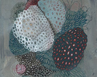 Bubble: Small Original Abstract Painting