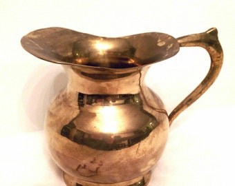 Brass Pitcher - Brass Decor - Vintage Brass Pitcher - Pitcher - Vintage Pitcher - Vintage Kitchen Decor - Vintage Brass - Home Decor - Brass