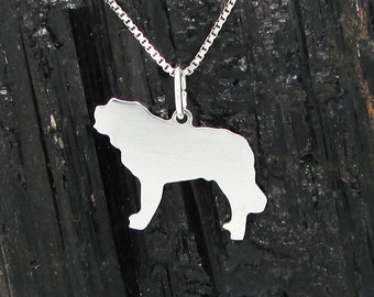 Saint Bernard Sterling Silver Pendant