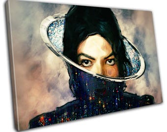 Michael Jackson Music Icon Canvas Print - Abstract Art - Wall Art - Framed Print - Ready To Hang