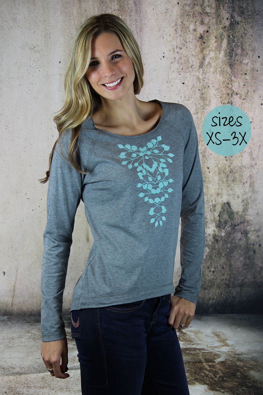 Womens long sleeve tunic tops for leggings