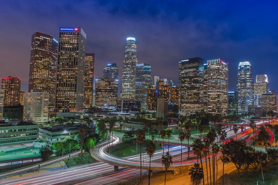 Downtown Los Angeles Skyline Large Prints City Skyline