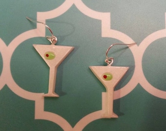 Martini glass earrings