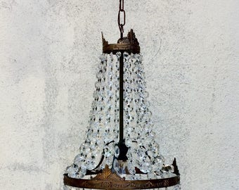 Italian Crystal Empire Chandelier