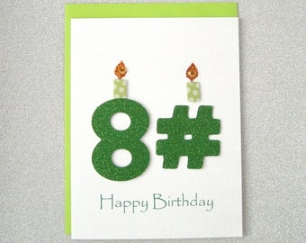 Happy Birthday Card - 81st, 82nd, 83rd, 84th, 85th, 86th, 87th, 88th, 89th Birthday