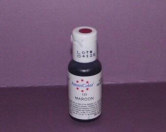 Clearance! Americolor Gel Paste - Food Color in Maroon