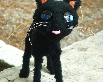 Coraline cat plush toy
