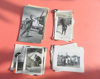 Lot Of 50 Vintage Black White Snapshots Photographs: Portraits People Land City 1930s - 1950s - #23