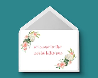 Welcome to the World Card, Newborn Card, Baby Card, Baby Mom Card, Birth Card, Baby Boy Card, Baby Girl Card, Sweet Baby Card, New Life Card