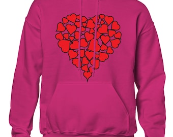 Heart Of Hearts Valentines Day Love Holiday Gift Idea Romance Romantic Men's Hoodie SF-0445