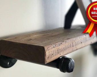 Reclaimed Style Wood Shelves Floating Shelves on Wall Floating Shelf Wood Floating Shelves Rustic Shelves Solid Wood Wall Shelves Reclaimed