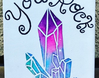 You Rock! Melted crayon art.