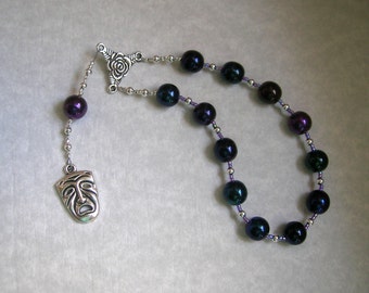 Melpomene Pocket Prayer Beads: Greek Muse of Tragedy