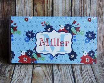 Checkbook Cover, Monogrammed Checkbook Cover, Personalized Checkbook Cover, Custom Checkbook Cover, Vinyl Checkbook Cover