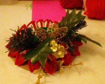 Items similar to Christmas Tea Light Cover Cozy Candle Sleeve Holder