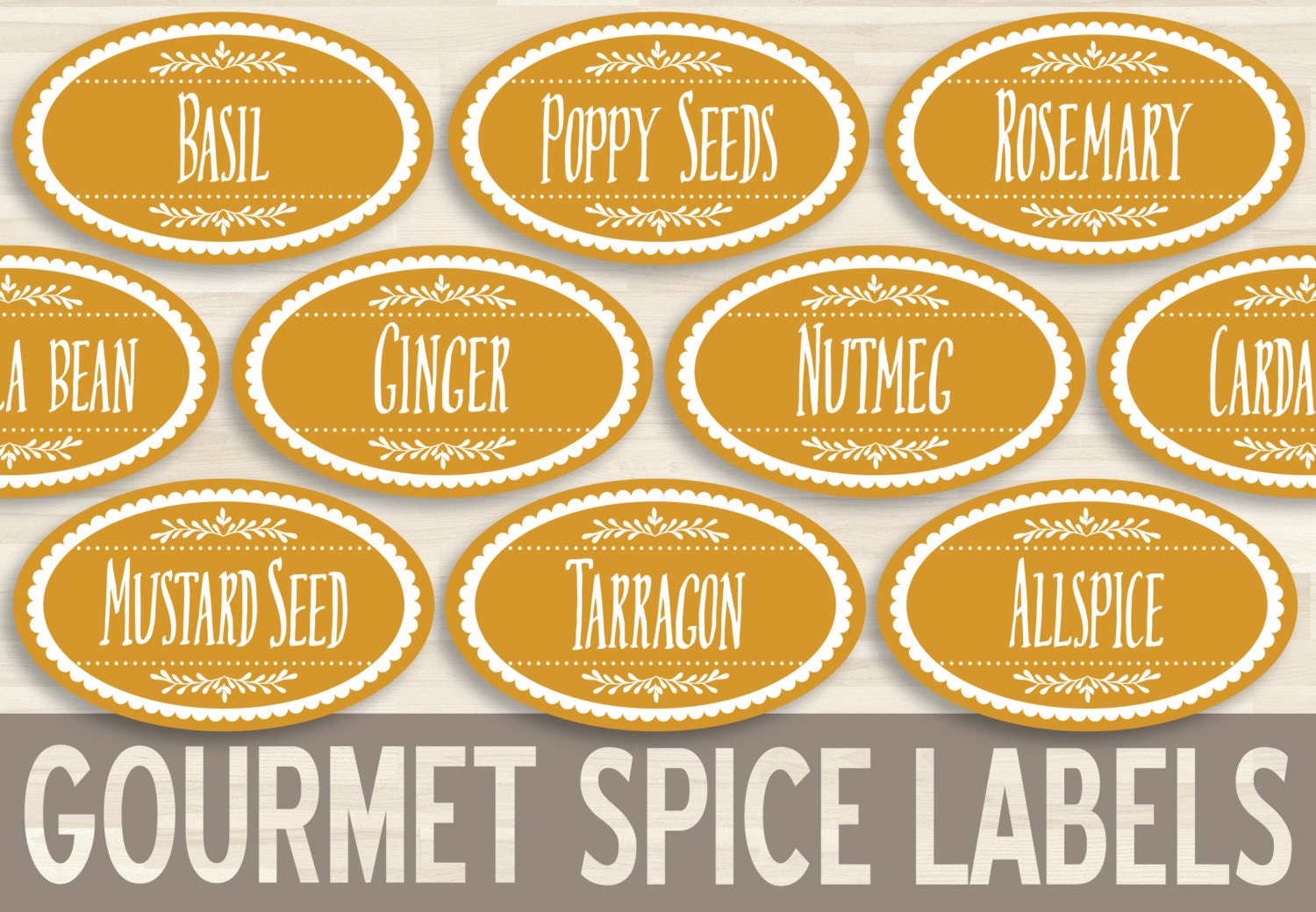 printable spice labels 15x25 oval sticker