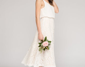 Kasen Skirt in Elderberry Lace