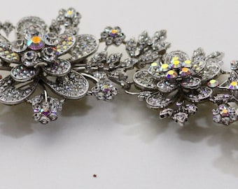 Kirks Folly Large Crystal Flower Brooch