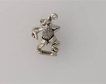 Sterling Silver 3-D Puss in Boots Charm