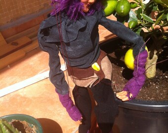 Purple Elf puppet or puppet