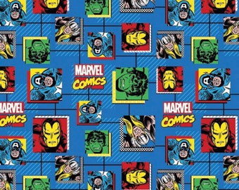 Marvel Comic Blocks Fabric from Springs Creative