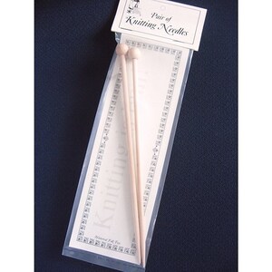 Wooden Knitting Needles - 1 Pair (hft4404)