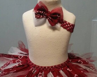 Red Bandana Tutu with Matching Headband