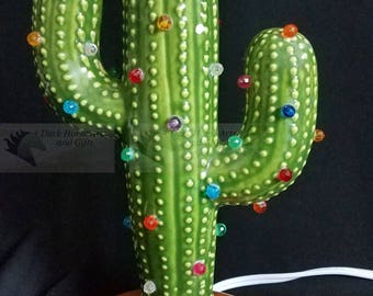 Saguaro Cactus Ceramic Christmas Tree