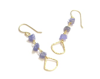 Vermeil and Tanzanite earrings