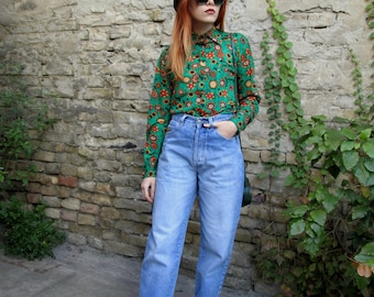 Vintage Jeans 80s / Mom Jeans / High Waisted Jeans / Boyfriend Jeans / Baggy Jeans / High rise Jeans / Vintage Denim Pants / Hipster Jeans