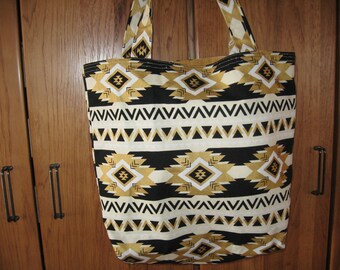 Black and Gold Tote